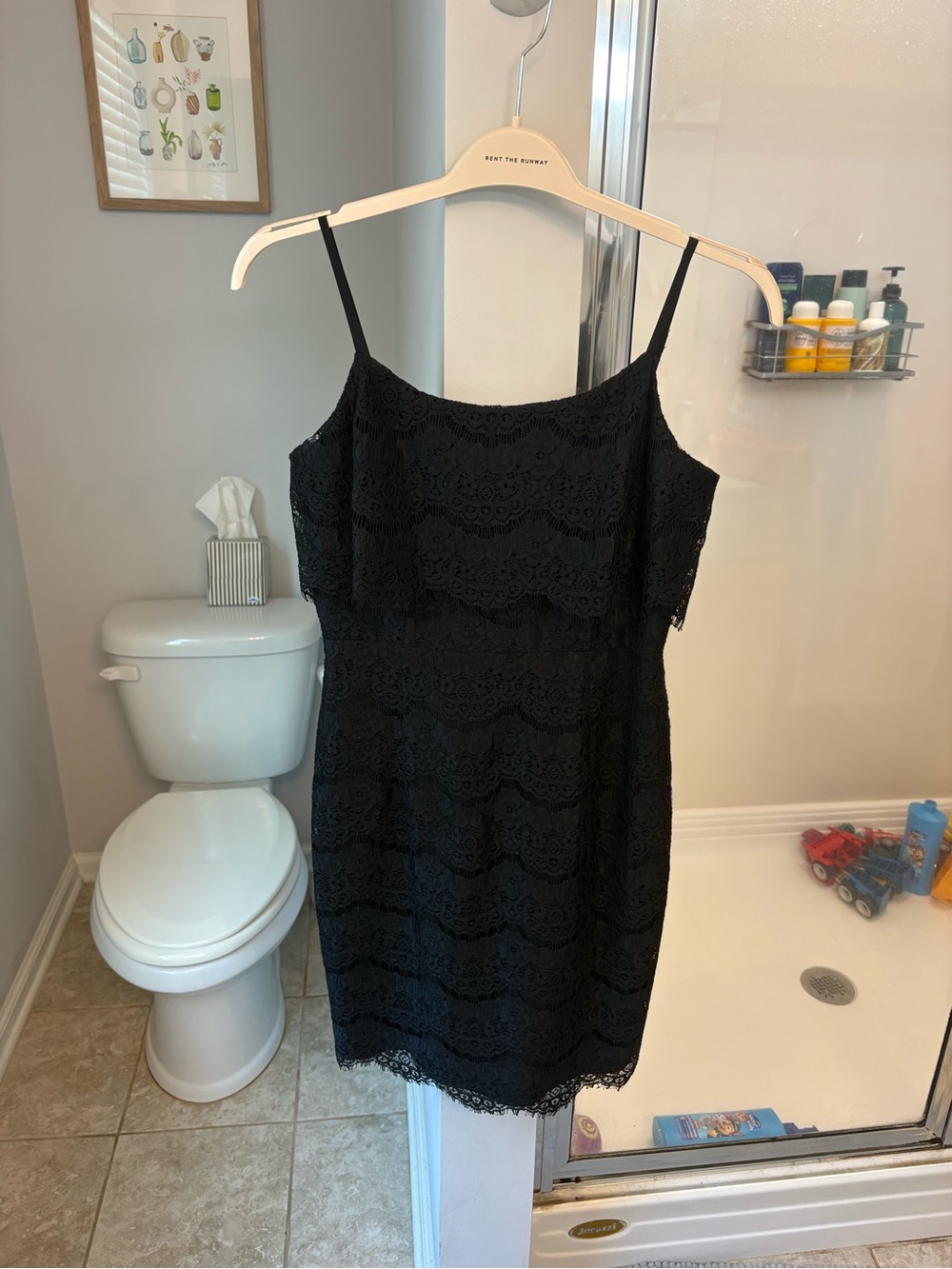 Nanette Nanette Lepore Black Lace Dress Size 6 Spaghetti Strap Cocktail
